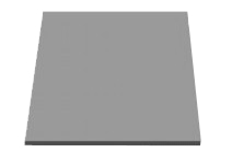 Термоcтойкая резина для термопресса 40х50 см, толщина 8 мм, цвет серый