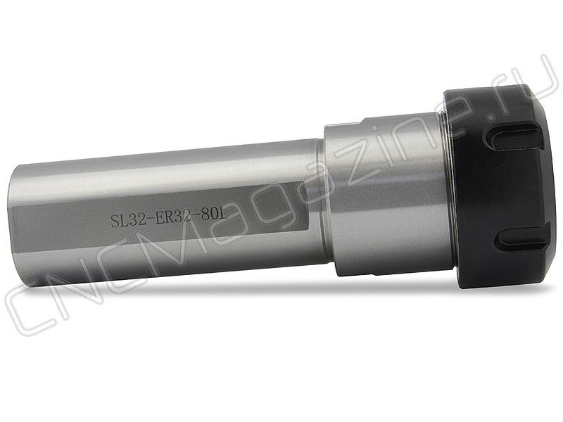 SL32-ER32-80L Цанговый патрон цилиндрический хвостовик, с лыской