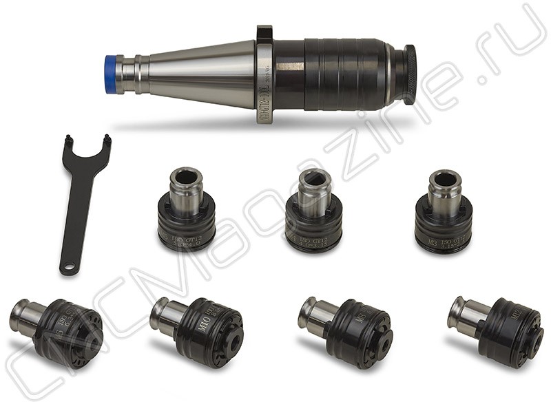 NT40-GT12-7 pcs Быстросменный резьбонарезной патрон с компенсацией по длине (набор)