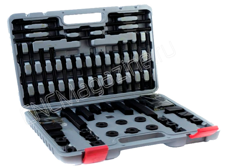 CK-16-17.7 (18) 58 PCS Прижимы фрезерные в кейсе (М16, паз 17.7 (18) мм)
