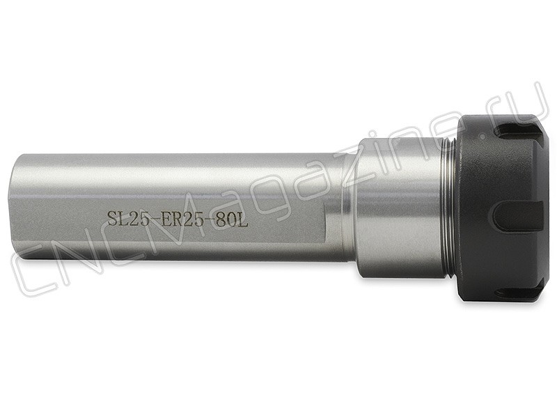 SL25-ER25-80L Цанговый патрон цилиндрический хвостовик, с лыской
