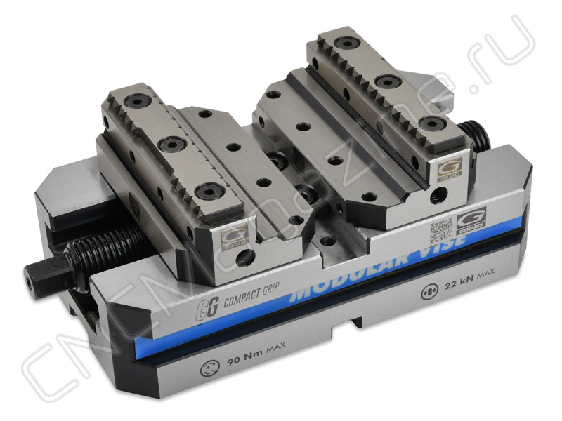 Тиски самоцентрирующиеся 5-осевые Gerardi 650-2x160 Compact Grip ART.650-2X160