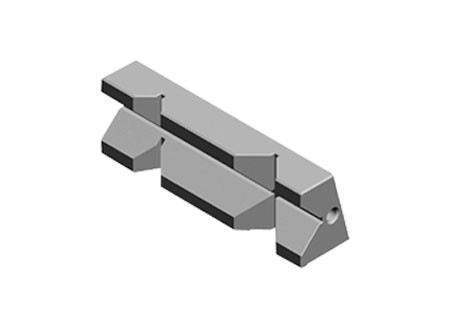 230F-2 Губка быстросменная закаленная призматическая тисков StandardFLEX 1А-2 GERARDI