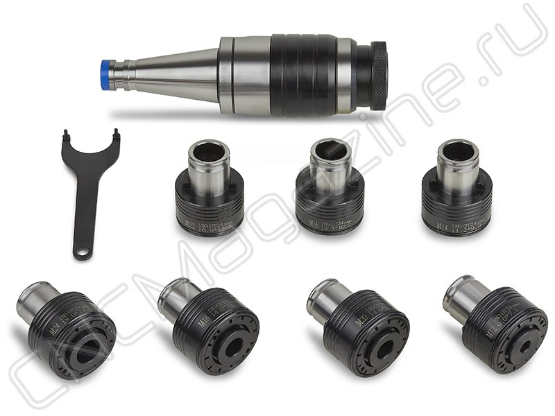 NT40-GT24-7 pcs Быстросменный резьбонарезной патрон с компенсацией по длине (набор)