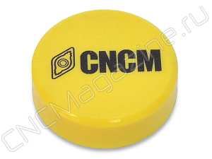 Магнит для станка и доски, d 30 мм, желтый, CNCM, 1 шт.