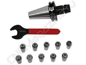 SK40-ER16-70 10PCS Патрон с набором цанг 10 шт (d1-10 мм)