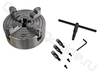 Четырехкулачковый токарный патрон K72-200/D4 CAMLOCK FUERDA