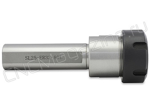 SL25-ER32-80L Цанговый патрон цилиндрический хвостовик, с лыской