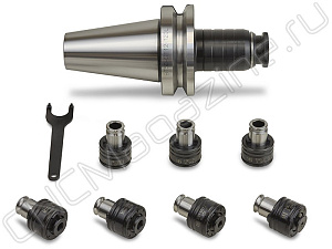 BT50-GT12-7 pcs Быстросменный резьбонарезной патрон с компенсацией по длине (набор)