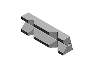 230F-1 Губка быстросменная закаленная призматическая тисков StandardFLEX 1А-1 GERARDI