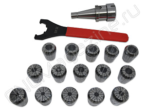 NT30-ER32-60 15PCS Патрон с набором цанг 15 шт (d6-20 мм)